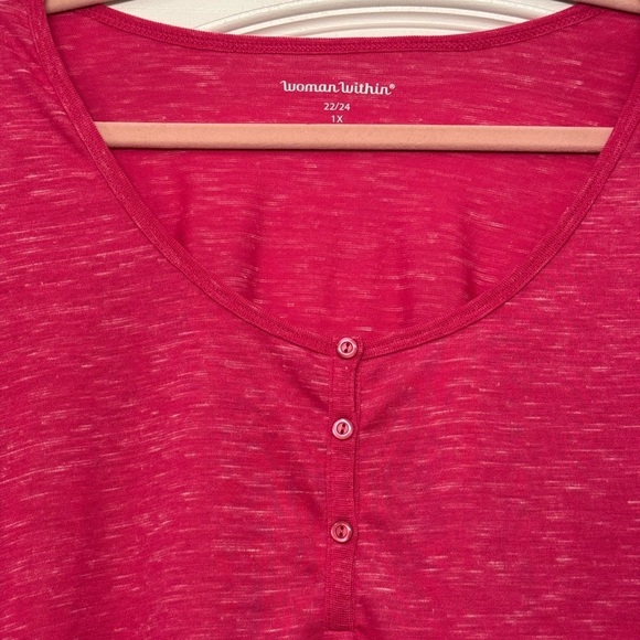 Woman Within Long Sleeve Tunic Tee 22/24 - Picture 4 of 7